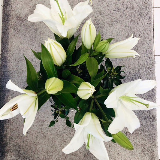 White Lily Arrangement